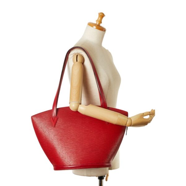 1 0162359 9 Louis Vuitton Epi Saint Jacques Shoulder Bag Castilian Red