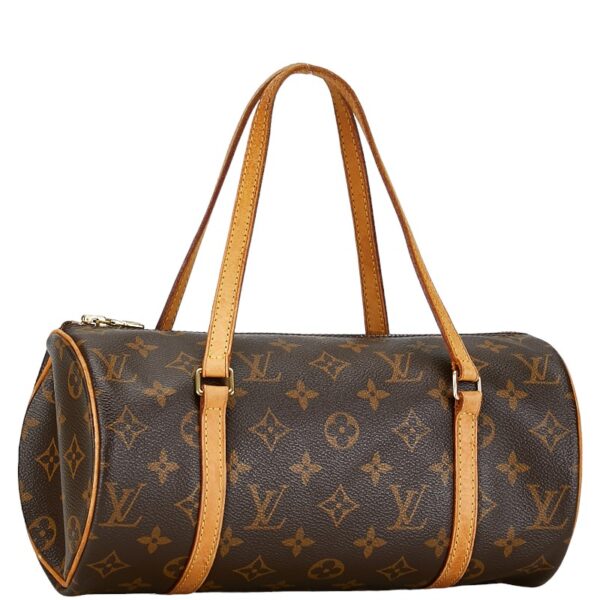 1 0163415 2 Louis Vuitton Monogram Papillon PM Handbag Brown