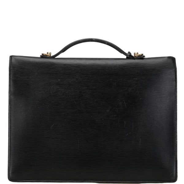 1 0163418 3 Louis Vuitton Epi Porte de Cumin Briefcase Noir