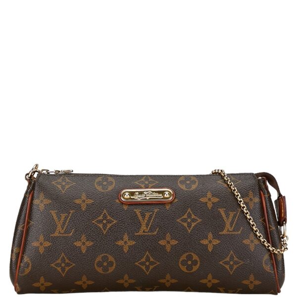 1 0163425 1 Louis Vuitton Monogram Eva Chain Handbag Brown