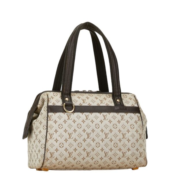 1 0163428 2 Louis Vuitton Monogram Mini Josephine PM Handbag Khaki