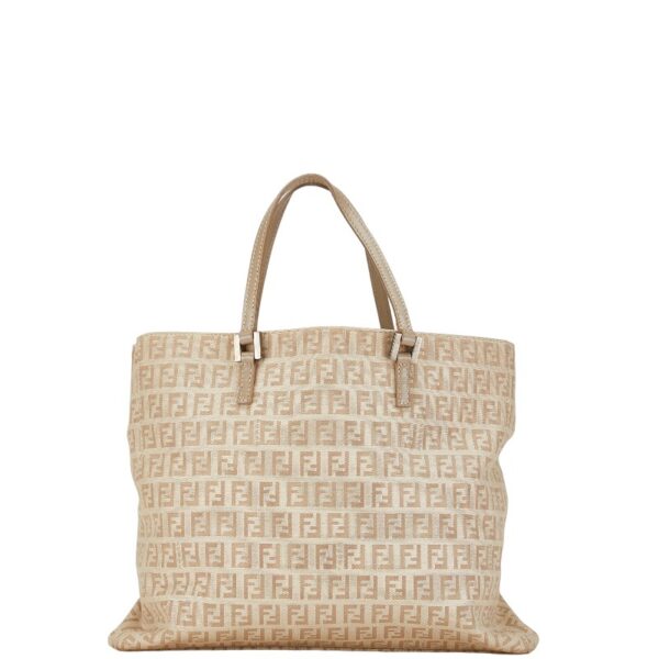 1 0163468 1 Fendi Zucca Tote Bag Beige