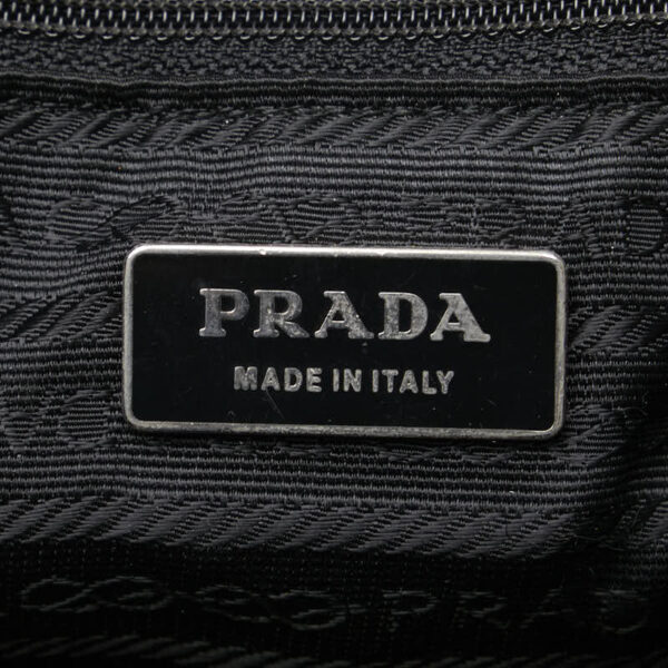 1 0163481 8 Prada Nylon Handbag Black