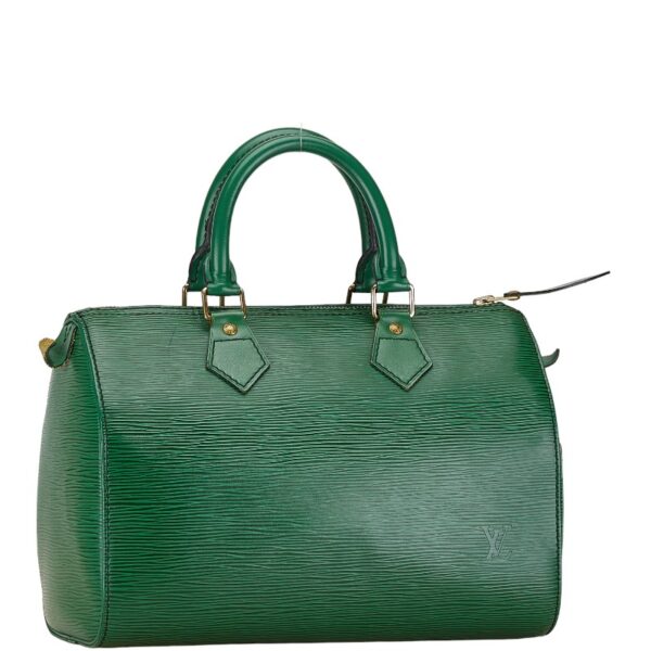 1 0163571 2 Louis Vuitton Epi Speedy 30 Handbag Porneo Green