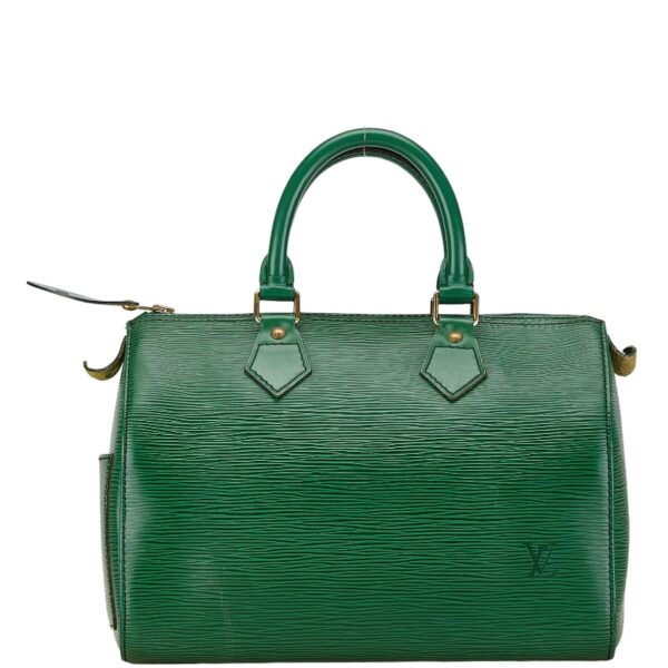 1 0163571 3 Louis Vuitton Epi Speedy 30 Handbag Porneo Green