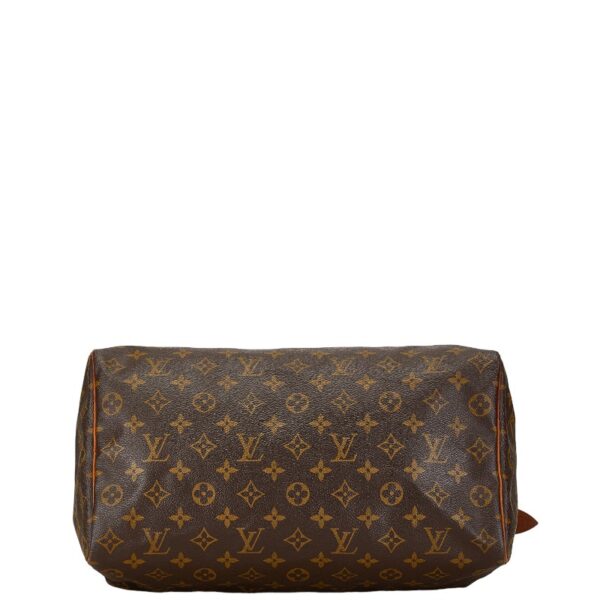 1 0163660 4 Louis Vuitton Monogram Speedy 35 Bag Brown