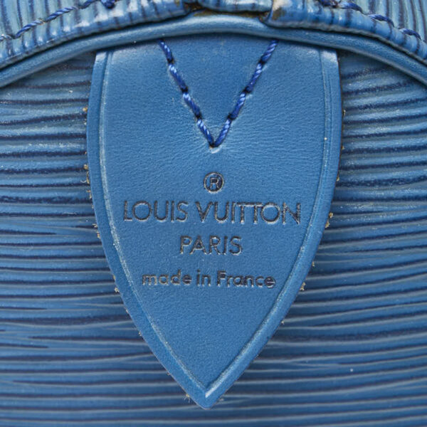 1 0163767 9 Louis Vuitton Epi Speedy 30 Handbag Toledo Blue