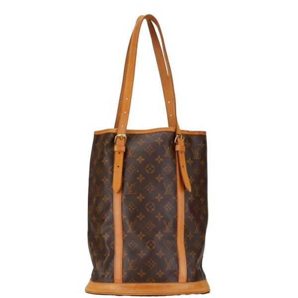 1 0163791 1 Louis Vuitton Monogram Bucket GM Shoulder Bag Brown