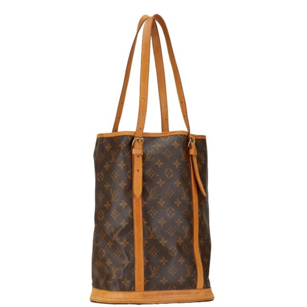 1 0163791 2 Louis Vuitton Monogram Bucket GM Shoulder Bag Brown