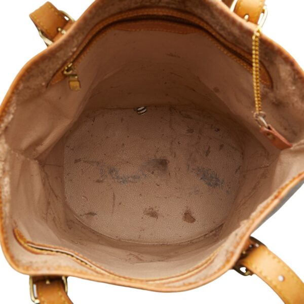 1 0163791 7 Louis Vuitton Monogram Bucket GM Shoulder Bag Brown