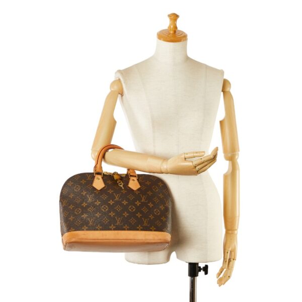 1 0163903 12 Louis Vuitton Monogram Alma PM Handbag Brown