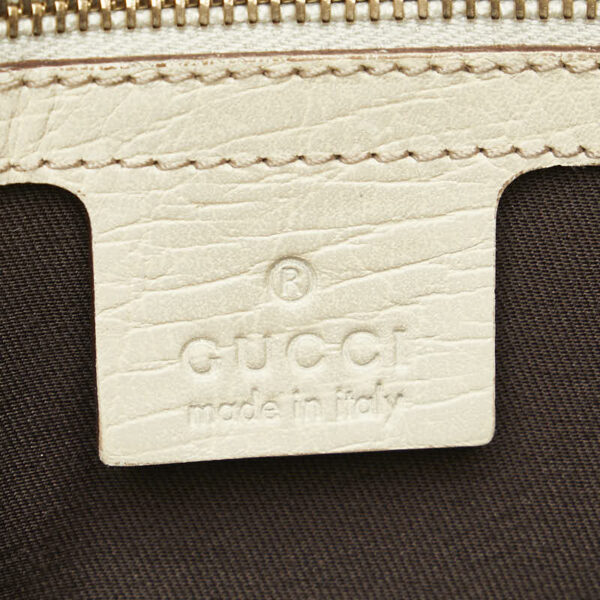 1 0163919 7 Gucci GG Sherry Line Handbag Beige