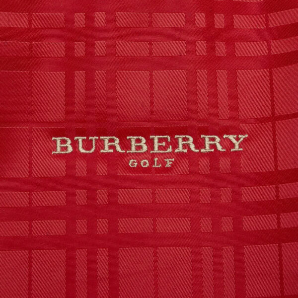 1 0164097 13 Burberry Check Shoulder Bag 2Way Nylon Red