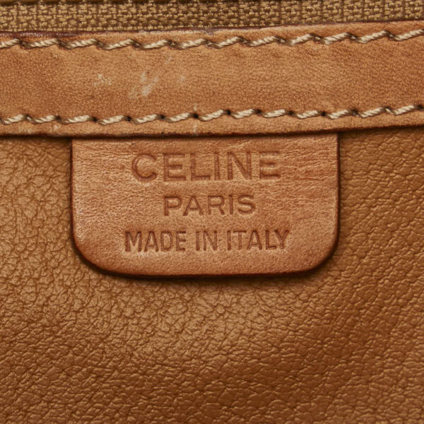 1 0164135 10 Celine Macadam Handbag Shoulder Bag 2Way Brown