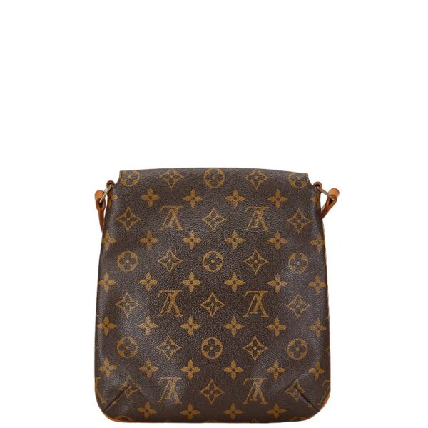 1 0164741 3 Louis Vuitton Monogram Musette Salsa Short Crossbody Shoulder Bag Brown