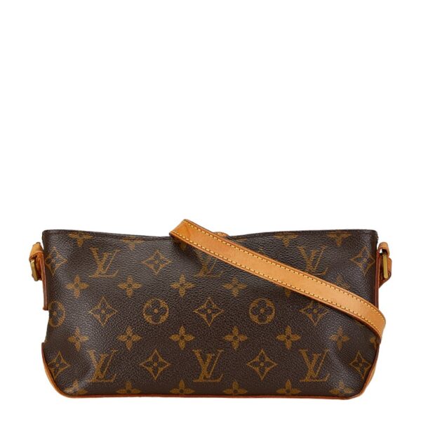 1 0164753 1 Louis Vuitton Monogram Trotter Crossbody Shoulder Bag Brown