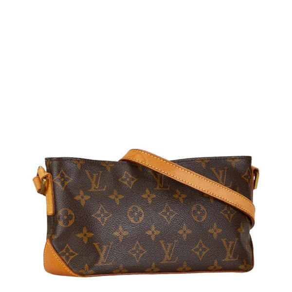 1 0164753 2 Louis Vuitton Monogram Trotter Crossbody Shoulder Bag Brown