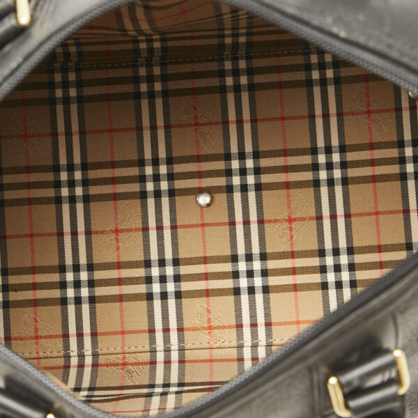 1 0164780 8 Burberry Nova Check Mini Bag Black