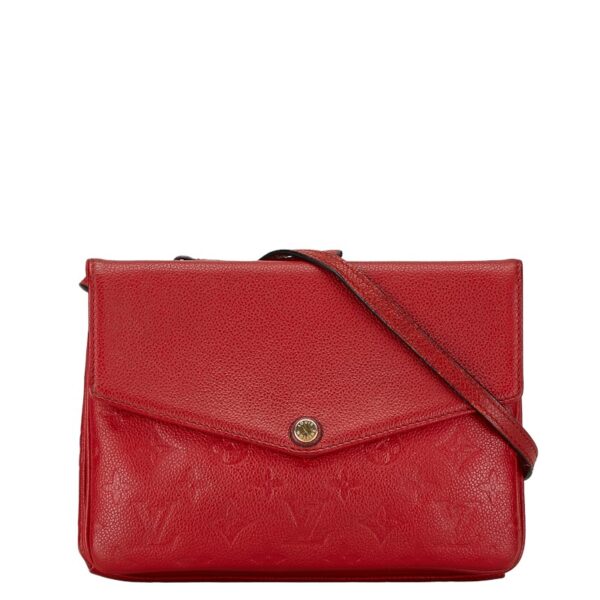 1 0164800 1 Louis Vuitton Empreinte Twice Shoulder Bag Red