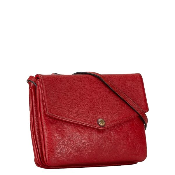 1 0164800 2 Louis Vuitton Empreinte Twice Shoulder Bag Red