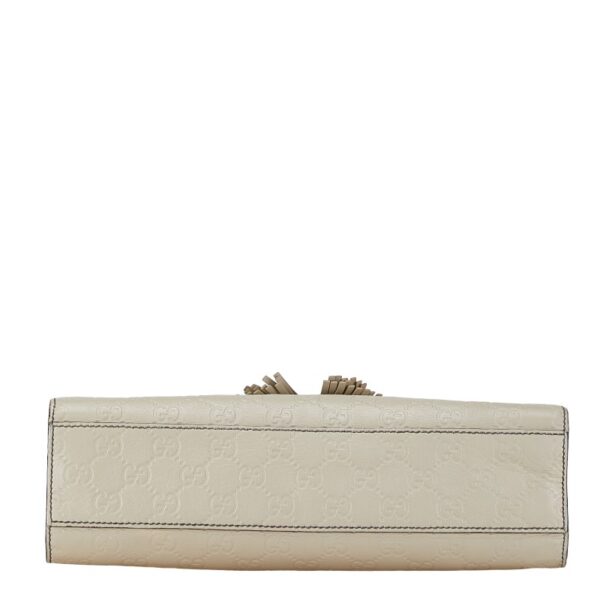 1 0164801 4 Gucci Guccisima Chain Shoulder Bag Ivory