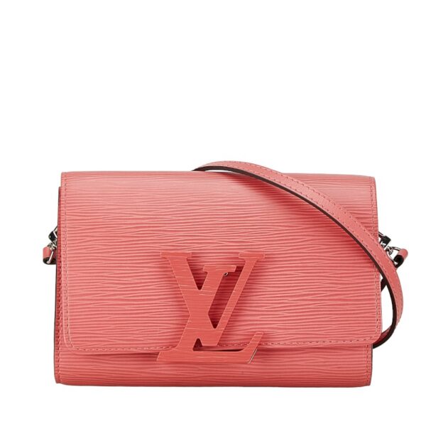 1 0164802 1 Louis Vuitton Epi Pochette Louise PM Shoulder Bag Pink