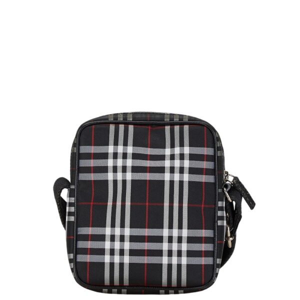 1 0164809 3 Burberry Nova Check Crossbody Shoulder Bag Red Black