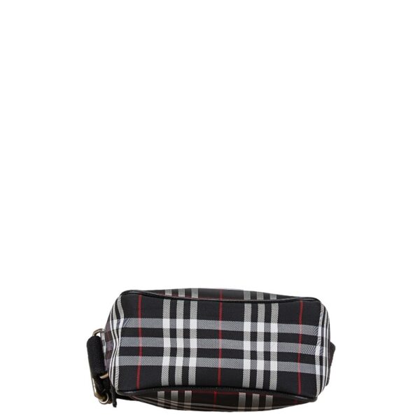 1 0164809 4 Burberry Nova Check Crossbody Shoulder Bag Red Black