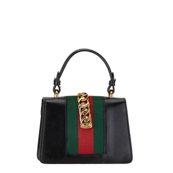 1 0164875 4 Gucci Sylvie 2WAY Handbag Black