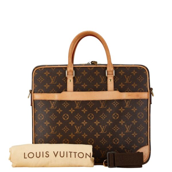 1 0165158 1 Louis Vuitton Monogram Cupertino 2WAY Bag Brown