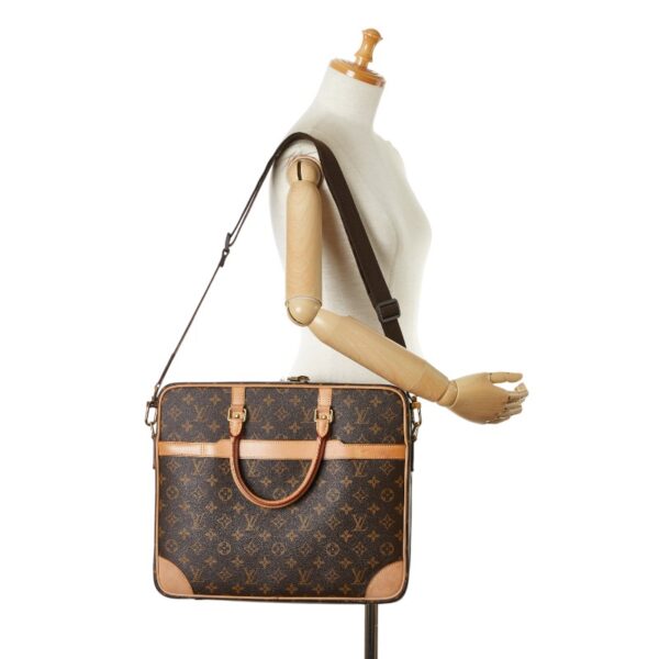 1 0165158 12 Louis Vuitton Monogram Cupertino 2WAY Bag Brown