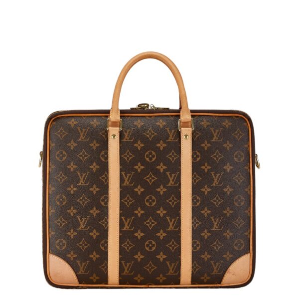 1 0165158 4 Louis Vuitton Monogram Cupertino 2WAY Bag Brown