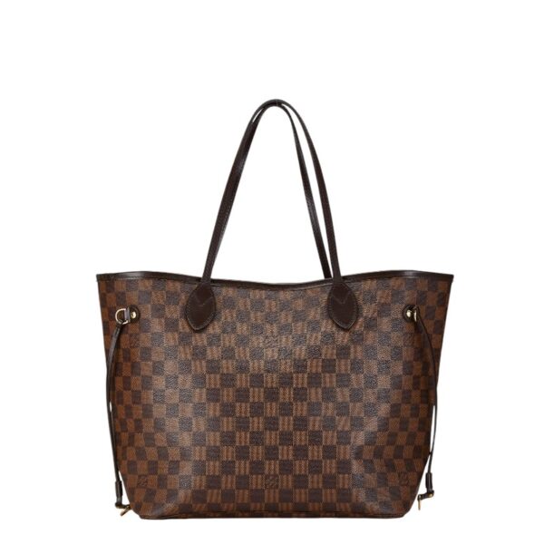 1 0165282 1 Louis Vuitton Damier Neverfull MM Tote Bag Brown