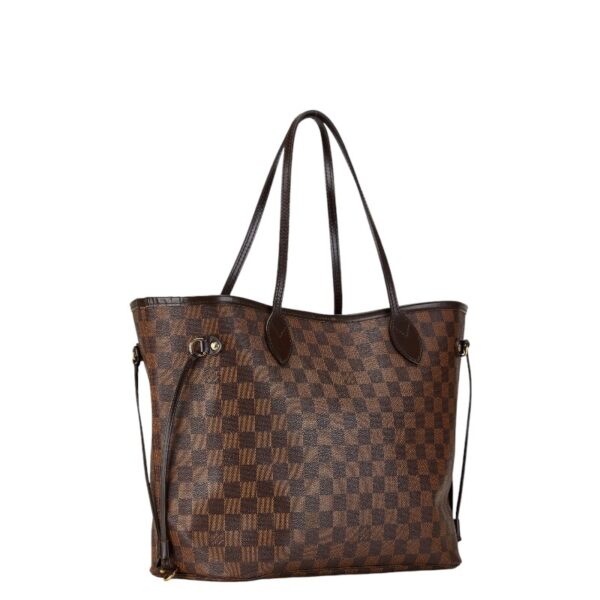 1 0165282 2 Louis Vuitton Damier Neverfull MM Tote Bag Brown