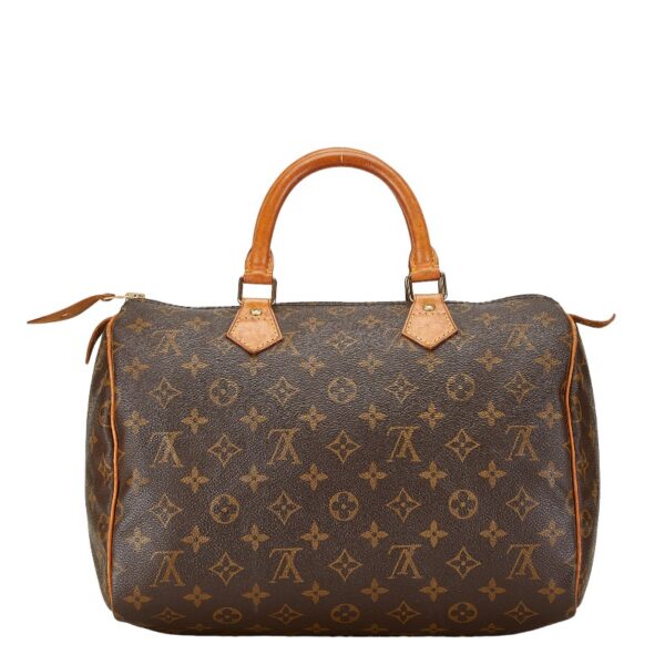 1 0165285 3 Louis Vuitton Monogram Speedy 30 Bag Brown