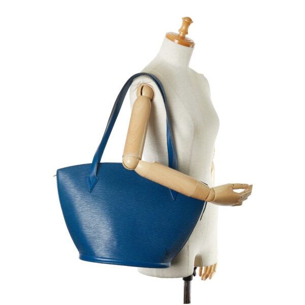 1 0165327 12 Louis Vuitton Epi Saint Jacques Shopping Shoulder Bag Toledo Blue