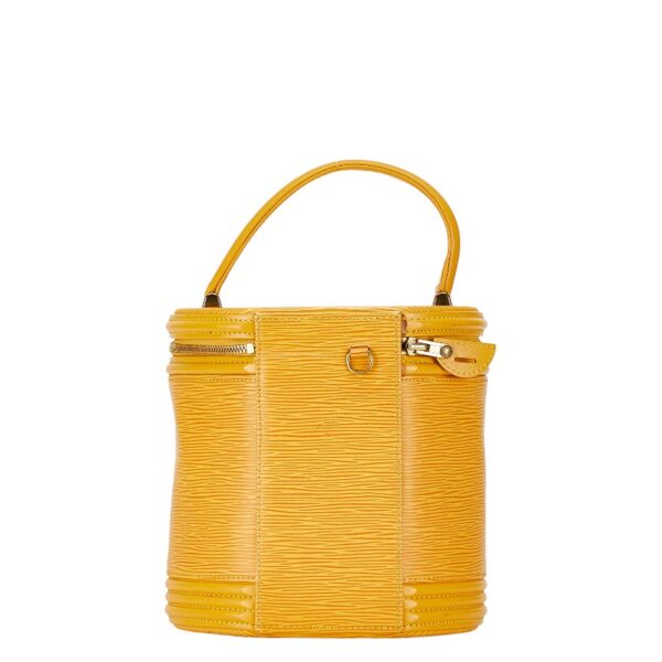 1 0165329 3 Louis Vuitton Epi Cannes Vanity Bag Tassili Yellow