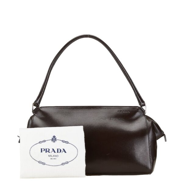 1 0165345 10 Prada Tote Bag Brown