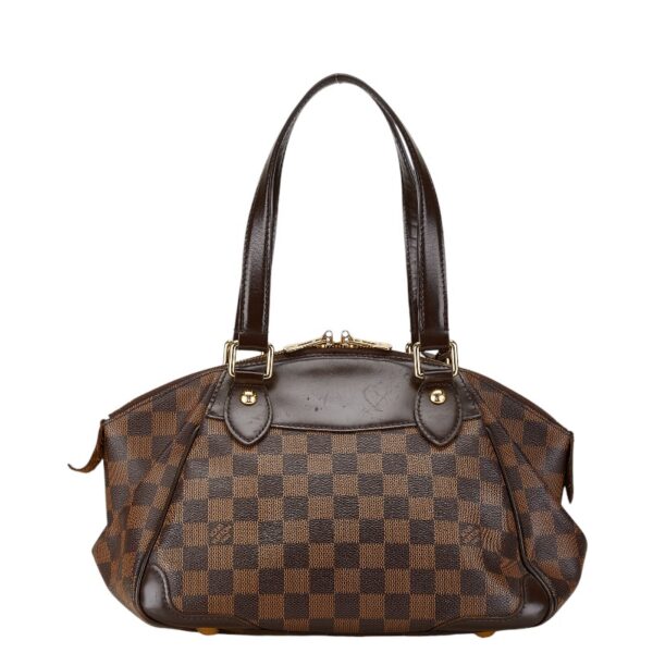 1 0165359 3 Louis Vuitton Damier Verona PM Handbag Brown