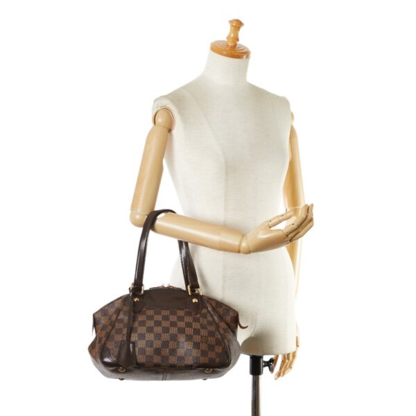 1 0165359 9 Louis Vuitton Damier Verona PM Handbag Brown