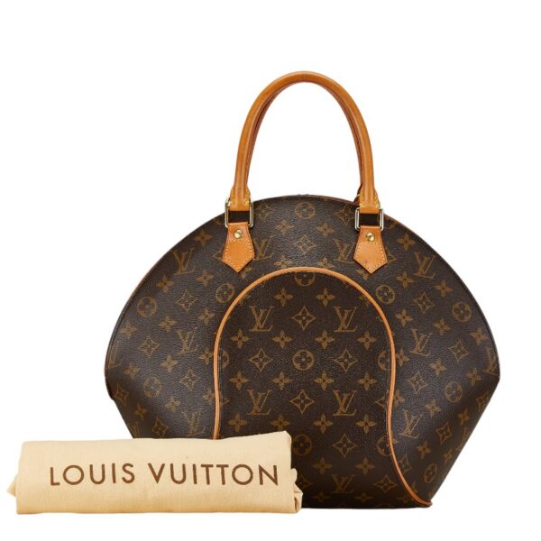 1 0165752 10 Louis Vuitton Monogram Ellipse MM Shoulder Bag Brown