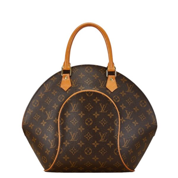 1 0165752 3 Louis Vuitton Monogram Ellipse MM Shoulder Bag Brown