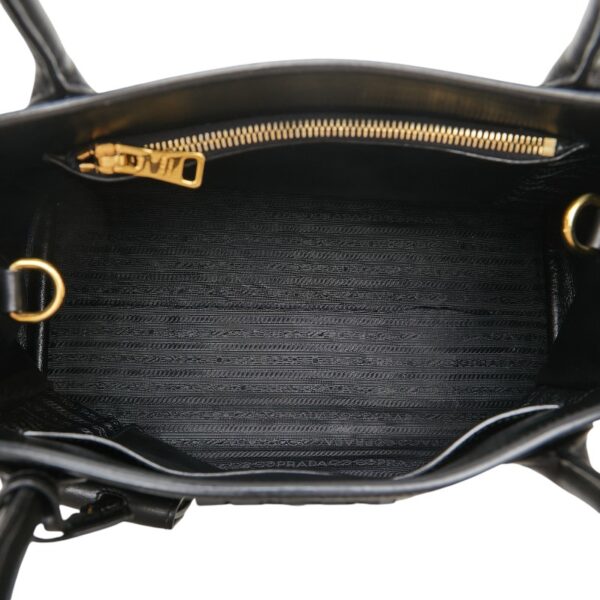 1 0165756 6 Prada Saffiano 2WAY Shoulder Bag Black