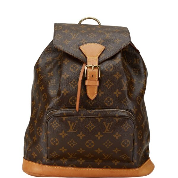 1 0165791 1 Louis Vuitton Monogram Montsouris GM Backpack Brown