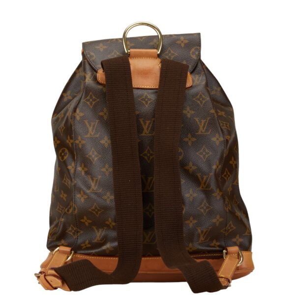 1 0165791 3 Louis Vuitton Monogram Montsouris GM Backpack Brown