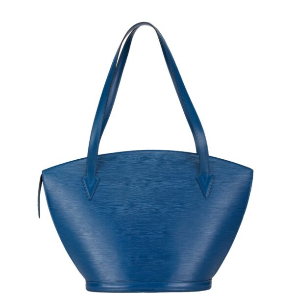 1 0165794 3 Louis Vuitton Epi Saint Jacques Shopping Tote Bag Toledo Blue