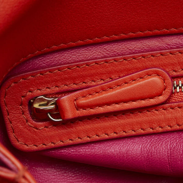 1 0165843 7 Dior Chain Shoulder Bag Orange Pink