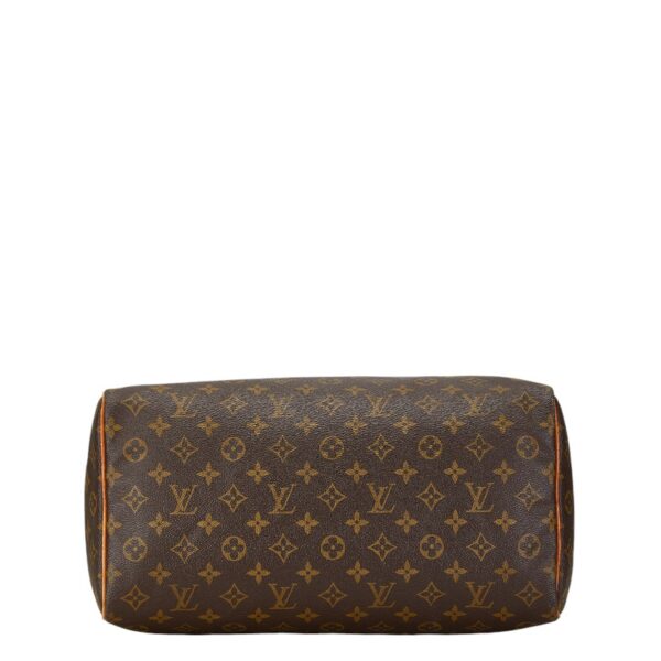 1 0165851 4 Louis Vuitton Monogram Speedy 35 Handbag Brown