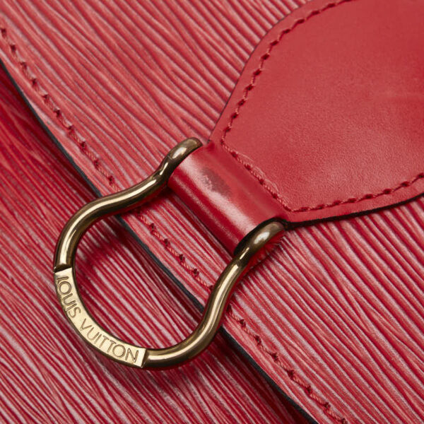 1 0165856 8 Louis Vuitton Epi Saint Cloud GM Crossbody Shoulder Bag Castilian Red