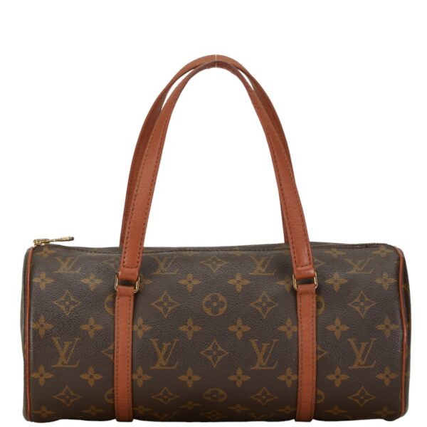 1 0165864 2 Louis Vuitton Monogram Papillon 30 Handbag Brown